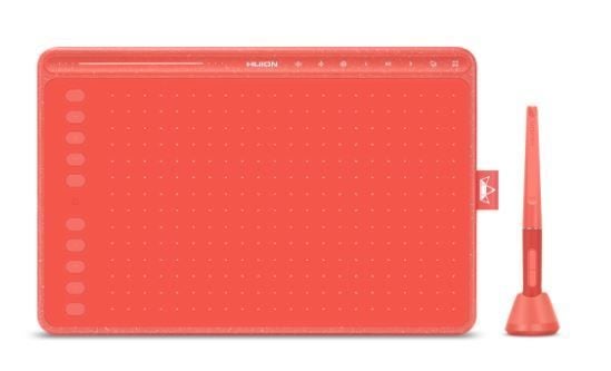 HUION HS611 Graphic Digital Drawing Tablet - Clearance - Price Slashed - Red Carousel 2