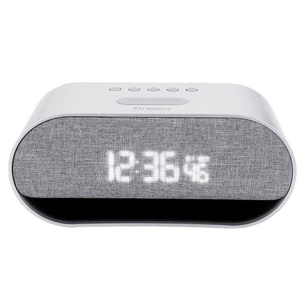 Oregon Scientific Resonance Dual Bluetooth AUX Speaker Alarm Clock Time Day Date Carousel 2