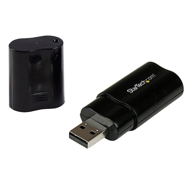 Star Tech USB Stereo Audio Adapter External Sound Card 3.5mm Jack for Computer Carousel 1