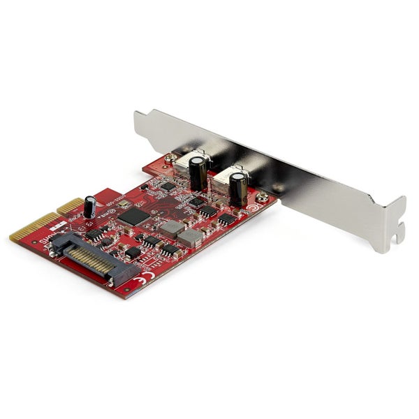 Star Tech Dual Port 10Gbps Speed USB-C 2 Ports PCI Express PC Expansion Card Carousel 2