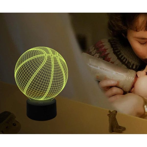 Bedside Lamp Touch Basketball Night 3D Led Table Lamps Carousel 2