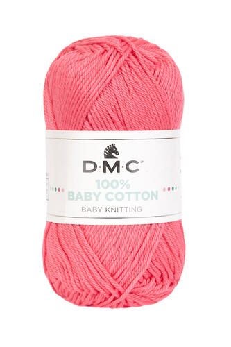 DMC 100% Baby Cotton 8ply Knitting Yarn 799 Coral Carousel 1