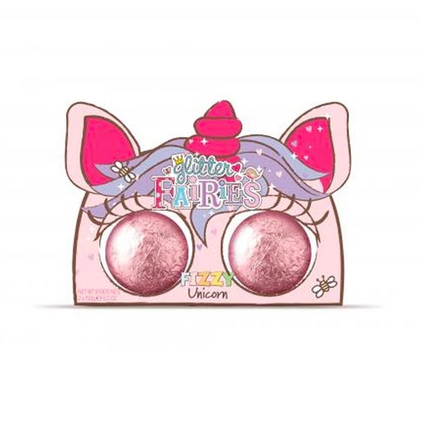 2pc The Luxury Bathing Company 100g Fizzy Bath Bomb Sparkling Fizzer Unicorn Carousel 1