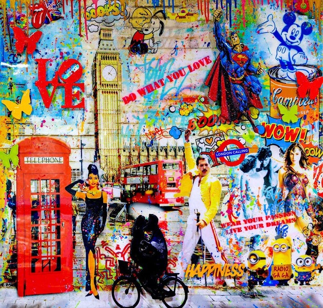 Free Shipping 1 Panel Canvas Pop Art print Carousel 1