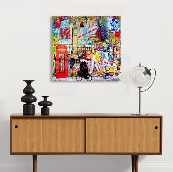 Free Shipping 1 Panel Canvas Pop Art print Carousel 2