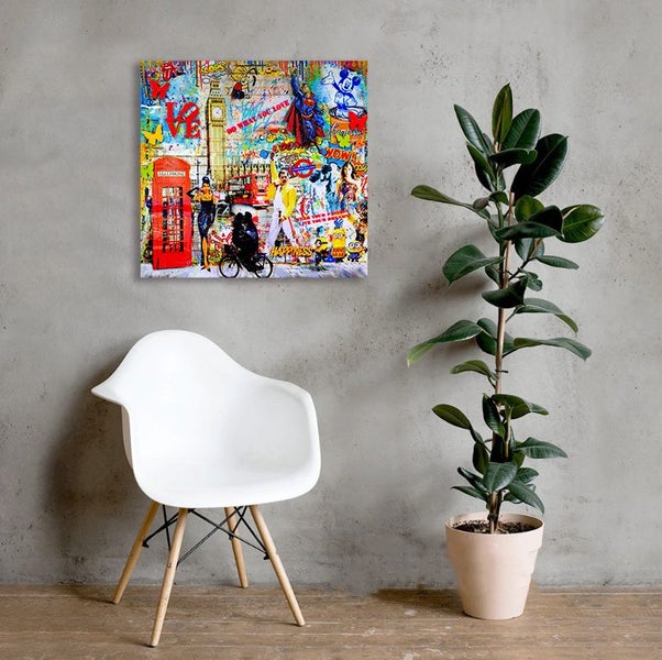 Free Shipping 1 Panel Canvas Pop Art print Carousel 3