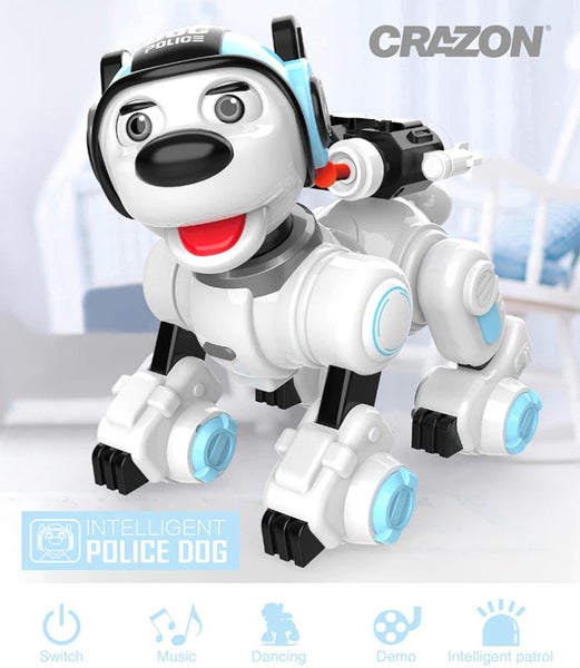 Multifunction Smart Remote Control Robot Police Dog Singing Dancing Launch Bulle Carousel 1