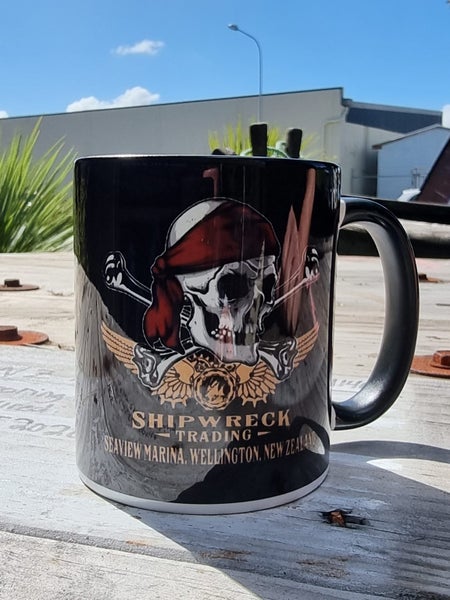 SHIPWRECK BLACK COFFEE MUG [17396] Carousel 1