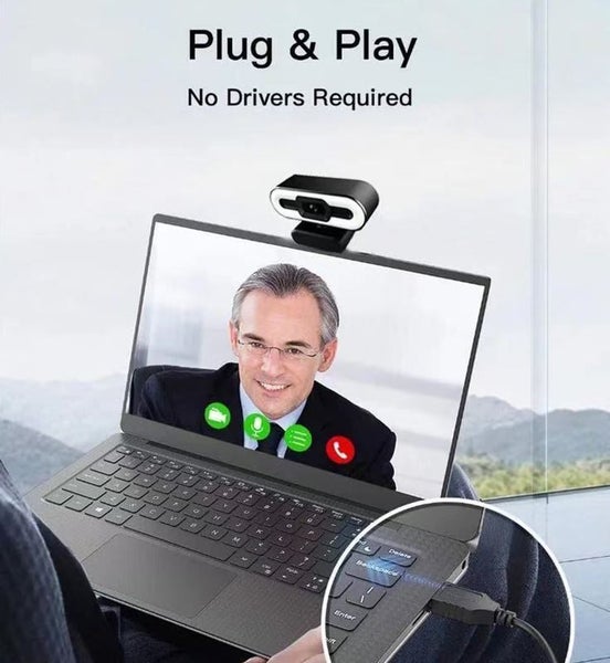 Dynamic HD 2k Auto Focus Webcam with Microphone & Light "Limited 7-Day Special" Carousel 1