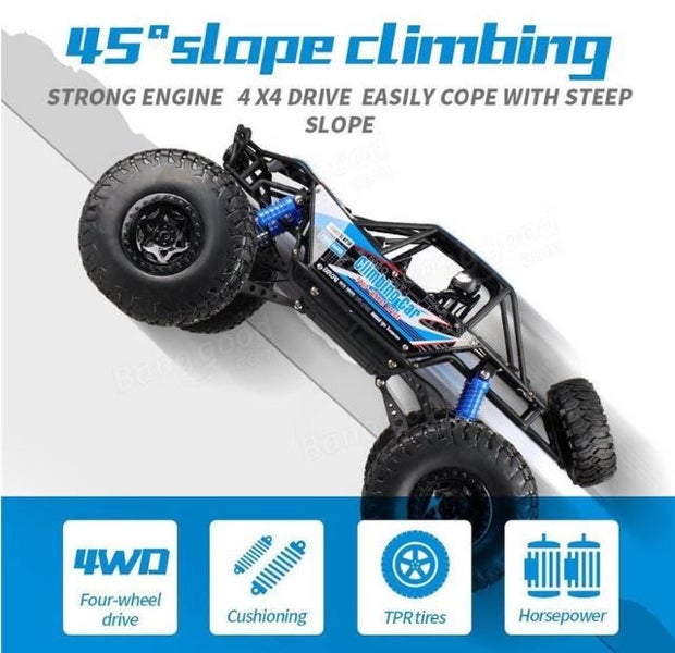 RC Car, 1:14, Rechargeable, Off-road,High Speed, 1000mAh,Blue Carousel 1