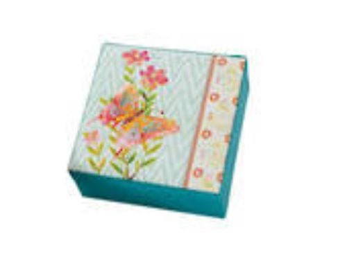 Padded Fabric Jewel Box 15x15cm Carousel 1