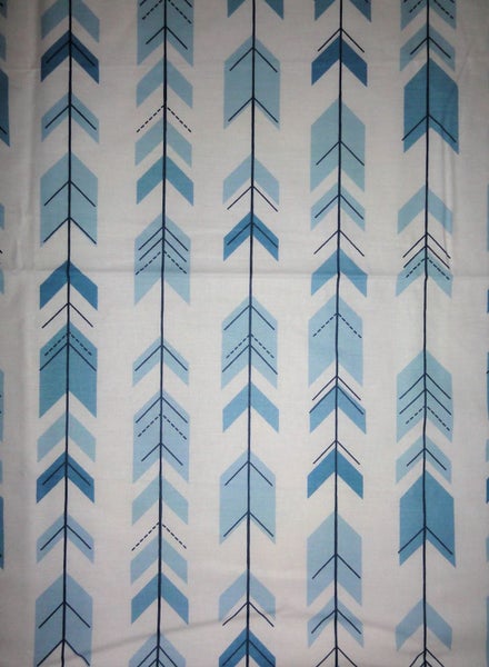 Cot fitted sheet SUMMER - NEW Blue aqua arrows /High quality 100% cotton Carousel 2