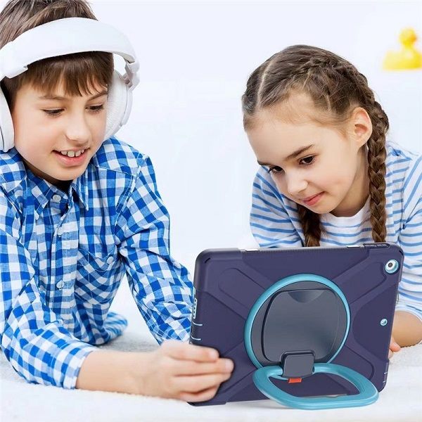 Tablet Case For Samsung Galaxy Tab A 10.1inch T510/T515(2019) -Rose&Blue Carousel 8