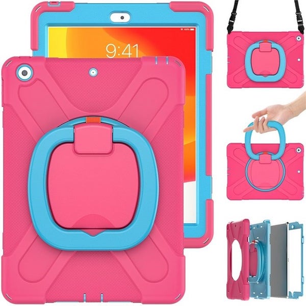 Tablet Case For Samsung Galaxy Tab A 10.1inch T510/T515(2019) -Rose&Blue Carousel 1