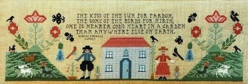 Rosewood Manor Cross Stitch Chart - Wittlesford Cottage Carousel 1