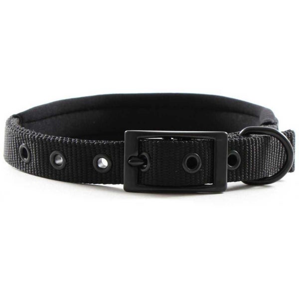 Yours Droolly Dog Foam Collar Black-S Carousel 1