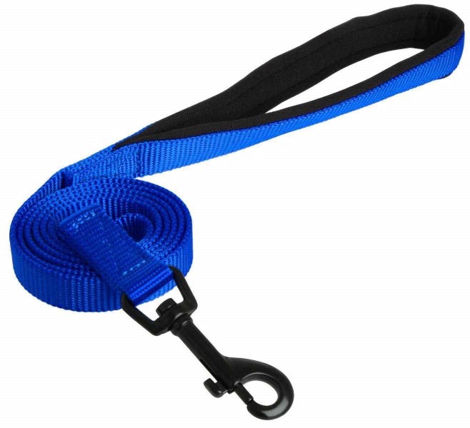 Yours Droolly Dog Lead Foam 120cm-Blue Carousel 1