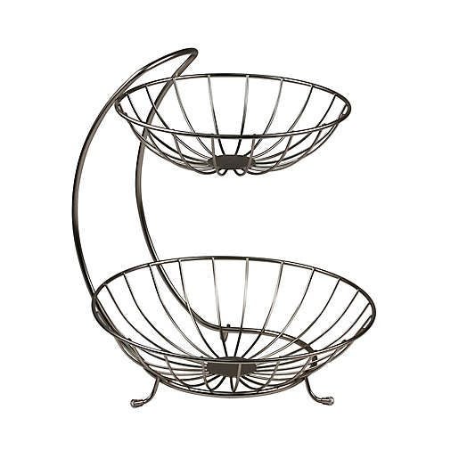 Storage Kitchen Decorative Dessert Holder Round Fruit Basket Carousel 1