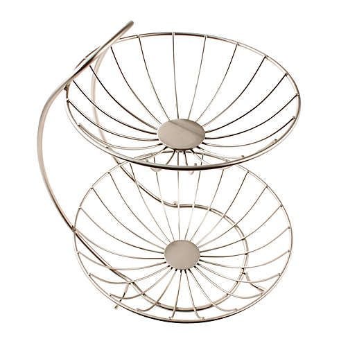 Storage Kitchen Decorative Dessert Holder Round Fruit Basket Carousel 2