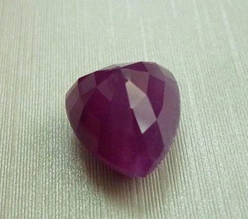 12.86CT UNHEATED BIG 100% NATURAL BLOOD RED TRILLION RUBY Carousel 3