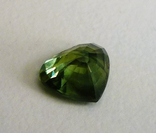 0.93CT UNHEATED HEART CUT 100% NATURAL BLUE GREEN SAPPHIRE Carousel 11