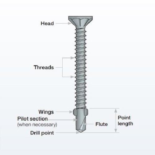 Simpson Strong-Tie Collated Winged Self Drilling Screws Galv 8Gx25 (Box of 2500) Carousel 2