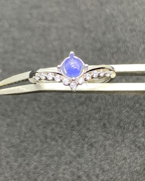 0.44ct 100% Untreated Natural Burma Sparkling Light Blue StarSapphire Gemstone Carousel 1
