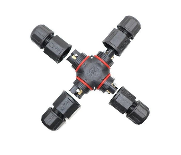 IP68 Waterproof Connector 2 Pin Cross Shape Carousel 2