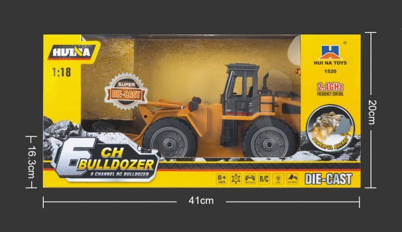 Remote Control Bulldozer, HUINA 1520 , 1:18, 2.4G, 6CH, Alloy, Rechargeable Carousel 2