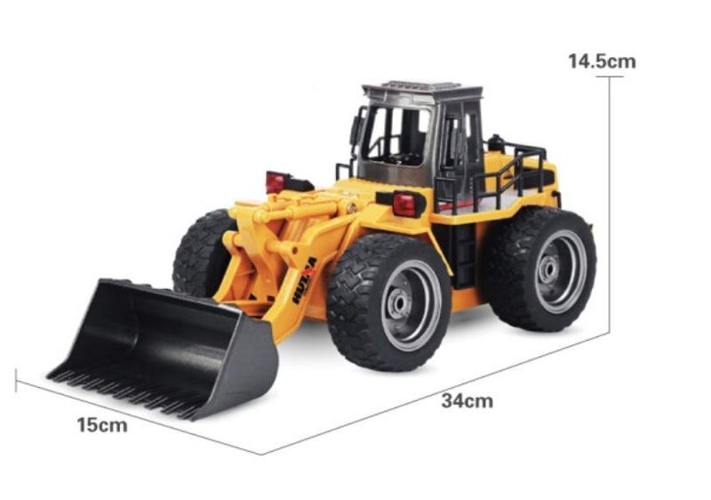 Remote Control Bulldozer, HUINA 1520 , 1:18, 2.4G, 6CH, Alloy, Rechargeable Carousel 6