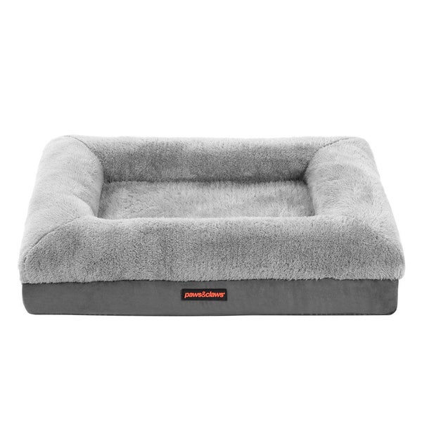 Paws & Claws 70x50cm Winston Walled Orthopedic Bed Pet Dog Mattress Grey Carousel 4