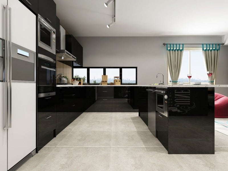 Complete Kitchen Cabinets, GLOSYY with laser edges, Soft Close Doors Carousel 2