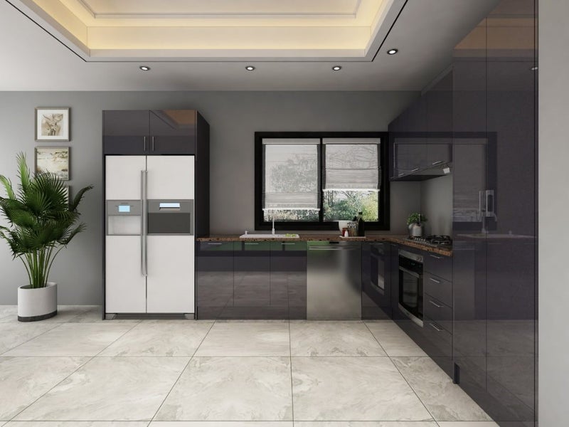 Complete Kitchen Cabinets, GLOSSY, Laser edges, Soft Close Doors Carousel 1