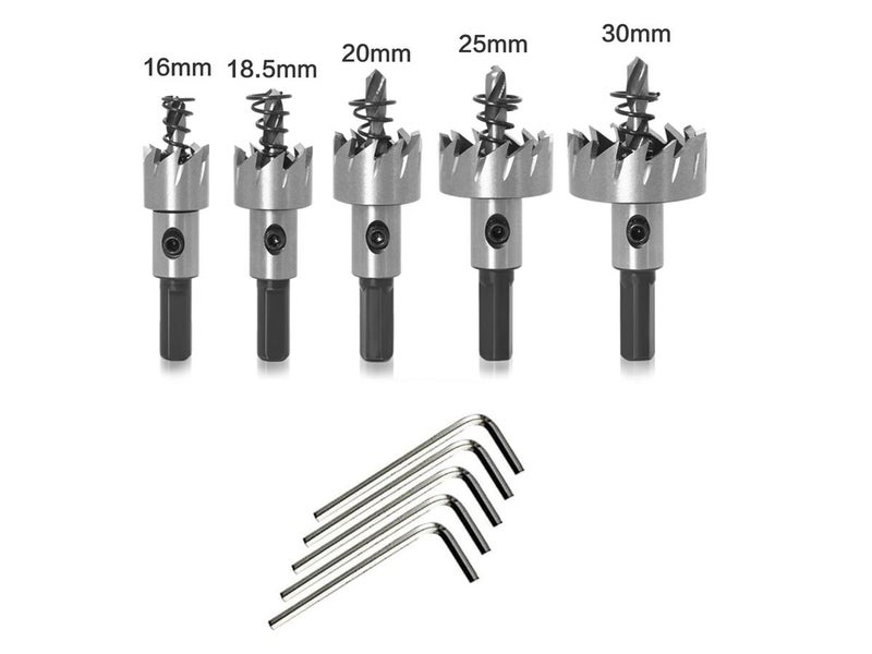 New 5Pcs Universal Hole Saw Set Metal Cutter on Afterpay Carousel 2
