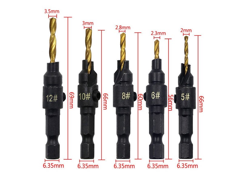 New Countersink Drill Bit Set on Afterpay Carousel 2