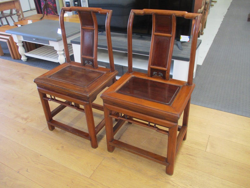 Pair of Ming Dynasty Style 19th Century Chinese Chairs Carousel 2