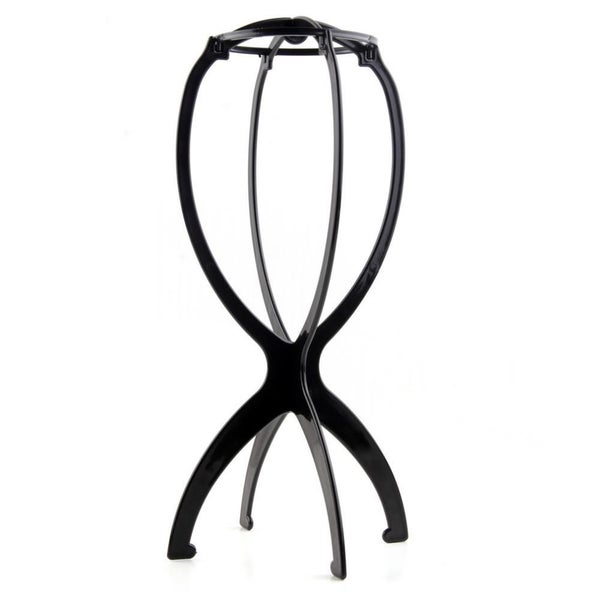 Foldable Wig Stand Holder (Black) Carousel 1