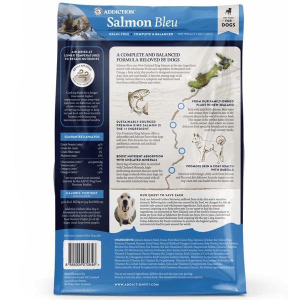 DOG FOOD ADDICTION GRAIN FREE SALMON BLEU 15KG Carousel 2