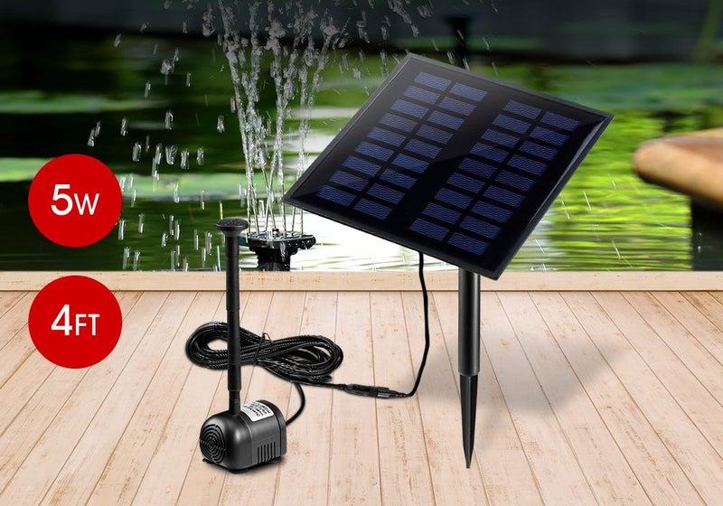 Solar Powered Water Fountain Pump Kit Carousel 1