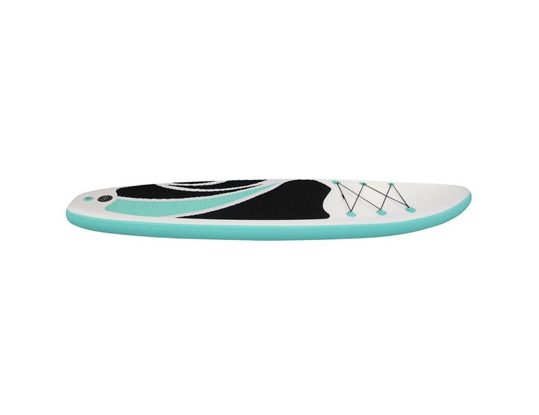 Inflatable Stand Up Paddle Board - 10’6” White + Teal Carousel 2
