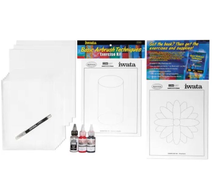 Iwata AIR BRUSH BASIC EXERCISES KIT BY ROBERT PASCHAL64538098145026110