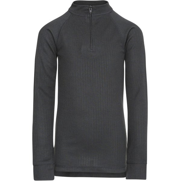 Trespass Kids Wise 360 1/2 Zip Pullover Thermal Top - Black Carousel 1