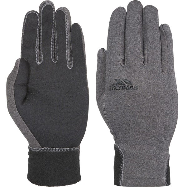 Trespass Adults Atherton Fleece Gloves - Carbon Carousel 1