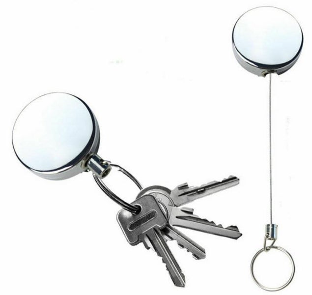 Extendable Metal Wire Steel Cord Wire Retractable Key Chain 65cm Carousel 1