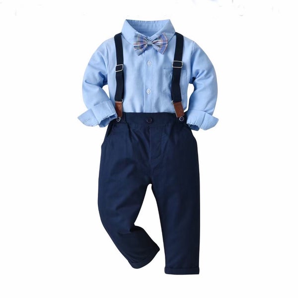 2-3-4-5-6y boys shirt Suit set Carousel 1