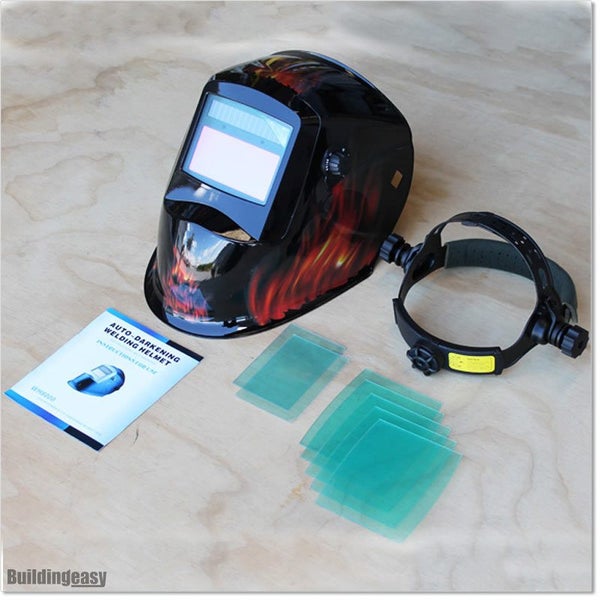 Welding Helmet Auto-Dark Solar/Battery HELT44LG Carousel 2