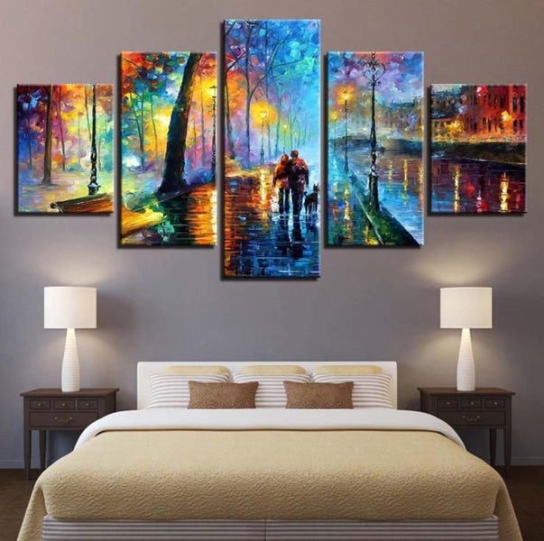 Street View 5 Panel Canvas Art Print Carousel 1