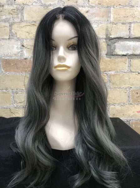 Premium Synthetic Wig JKCJ-14 Grey Carousel 1
