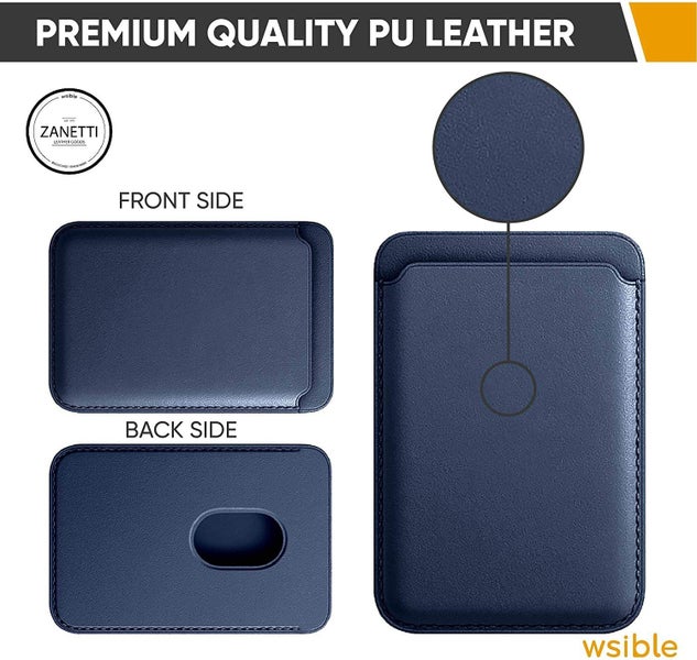 Leather MagSafe Wallet Cards Holder62972918561667111