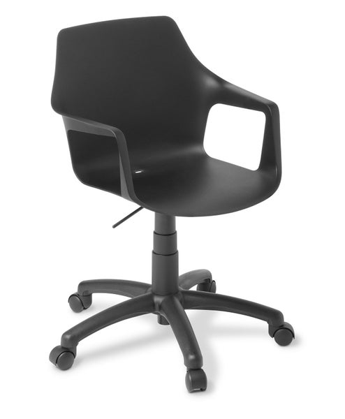 Meeting Chair / Café Chair - Coco with Arms Swivel - Black Carousel 1